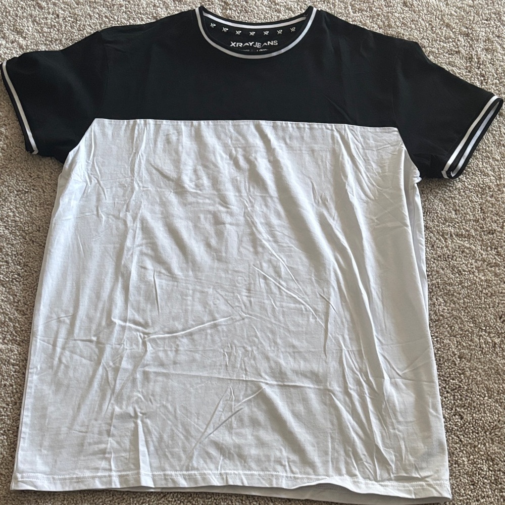 Black and White Men's Shirt